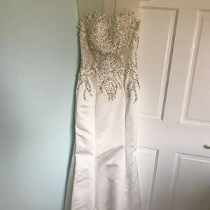 Beaded trumpet style Prom Dress